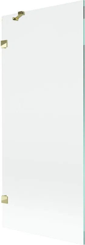 Mexen Lunar параван за вана с едно крило 80 x 150 см, прозрачен, златист - 897-080-000-50-00