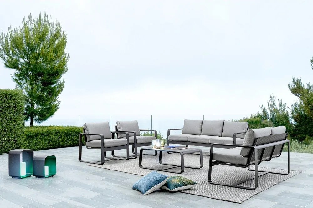 Алуминиева градинска масичка за кафе 62x105 cm Merrigan – Bizzotto