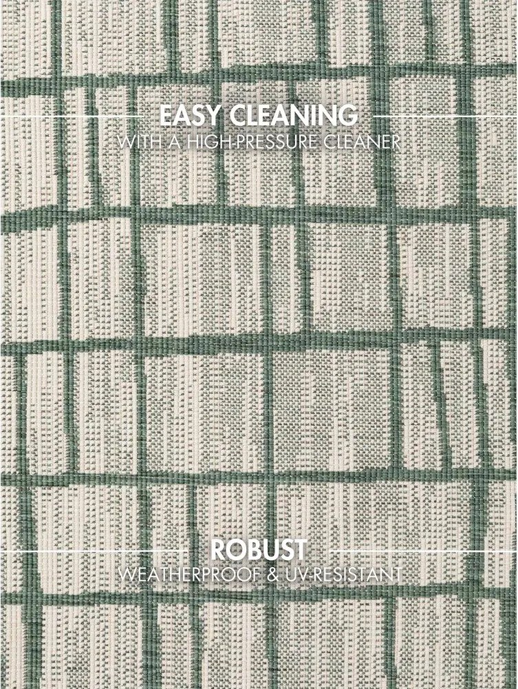 Зелен/кремав кръгъл килим за открито и закрито ø 200 cm Haringey Crouch – Ted Baker