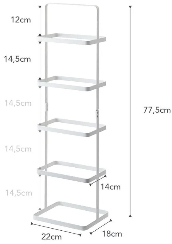 Бял метален стелаж за обувки Tower Shoe Rack – YAMAZAKI