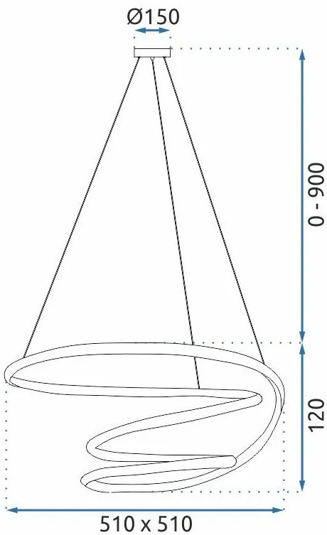 Лампа LED G080-1CP Gold