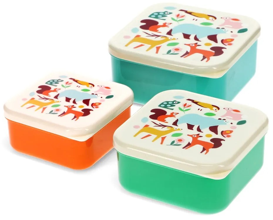 Детска кутия за храна 3 бр. Woodland – Rex London