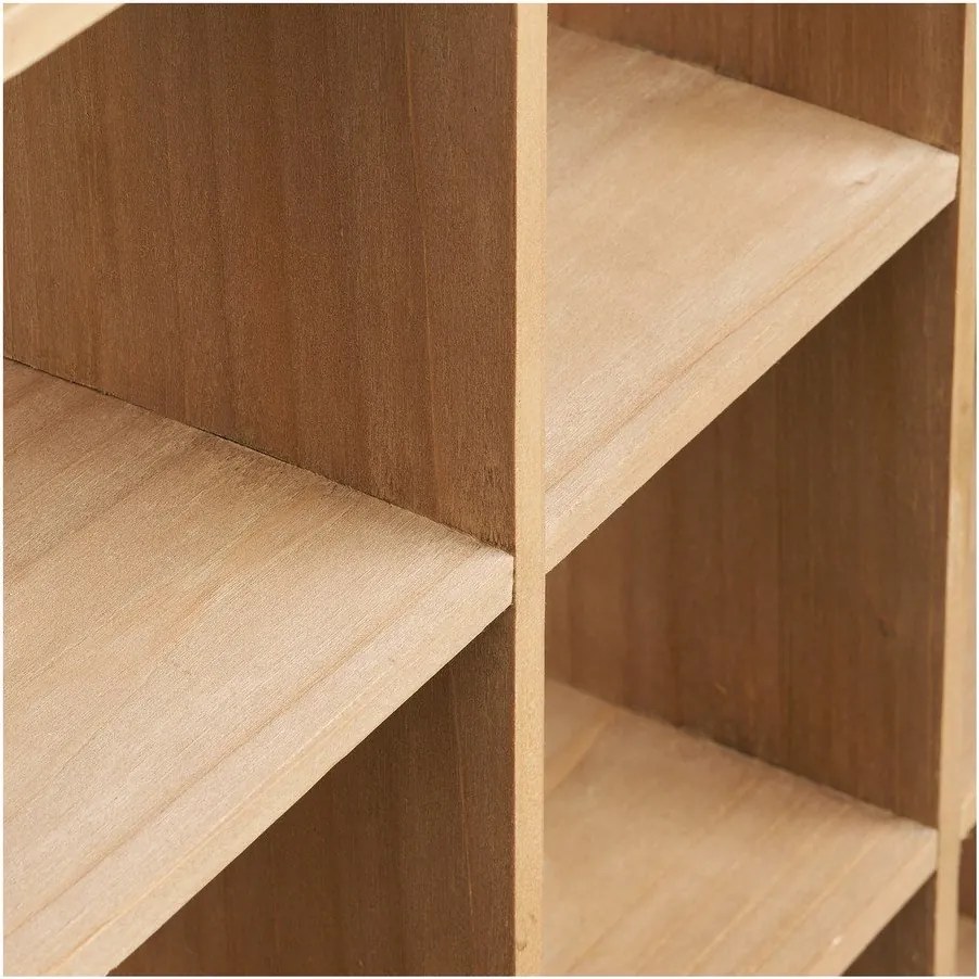 На няколко нива стенен рафт от масивен бор в естествен цвят 46 cm Moss – House Nordic