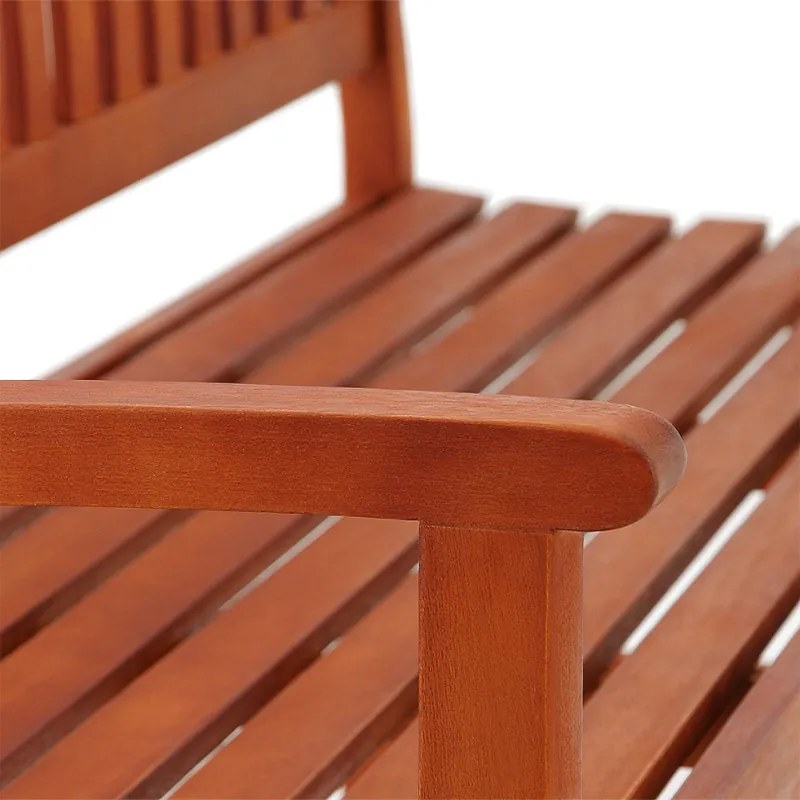 Градинска пейка от евкалиптова дървесина 152 cm