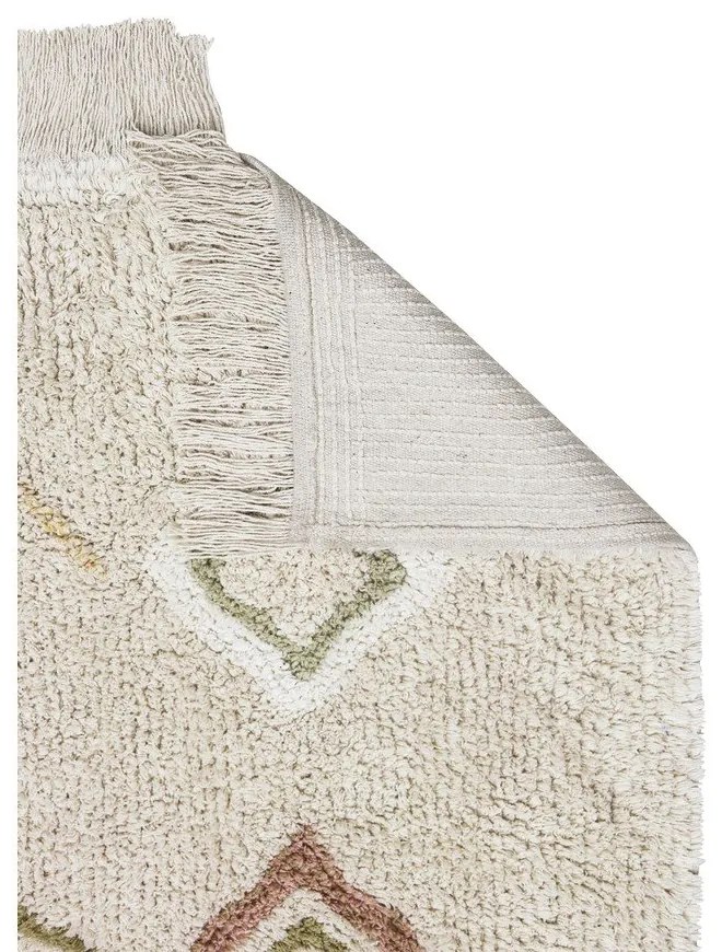 Бежов ръчно изработен памучен килим подходящ за пране 170x240 cm Kaarol Earth – Lorena Canals