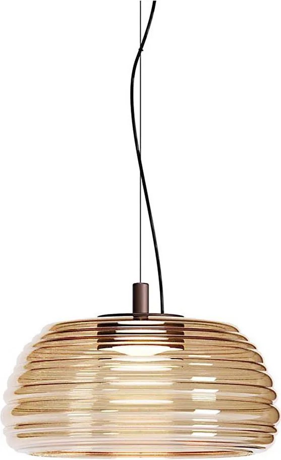 Redo 01-4540 - LED димируем полилей на кабел ONDULA LED/12W/230V бежов/димчат