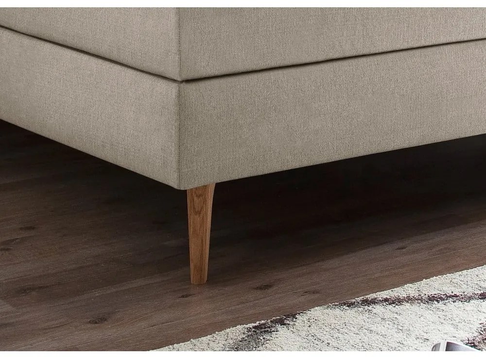 Бежово боксспринг легло 180x200 cm Massello – Meise Möbel