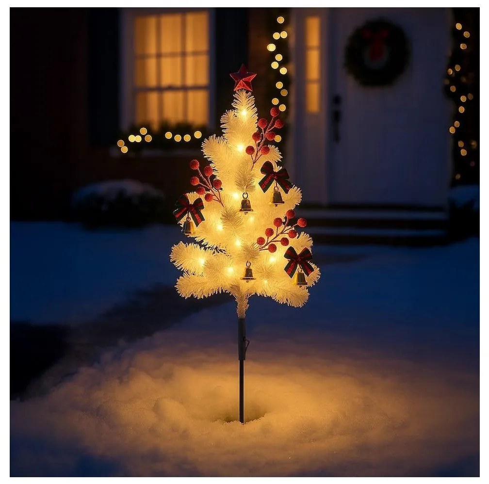 LED коледна украса LED/1W/230V 75 cm IP44 бяла