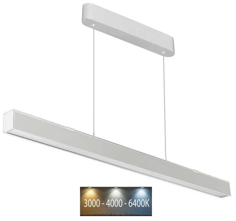 LED Пендел LED/40W/230V 3000/4000/6400K бял