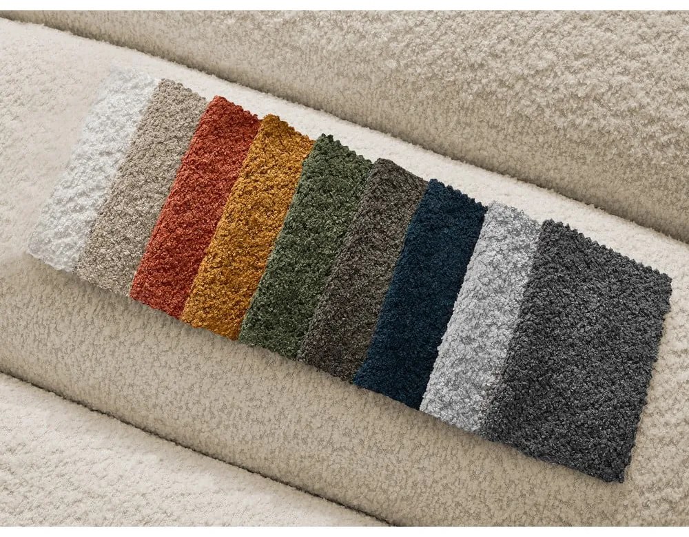 Бежова табуретка от прежда с примки от букле Annecy – Bobochic Paris