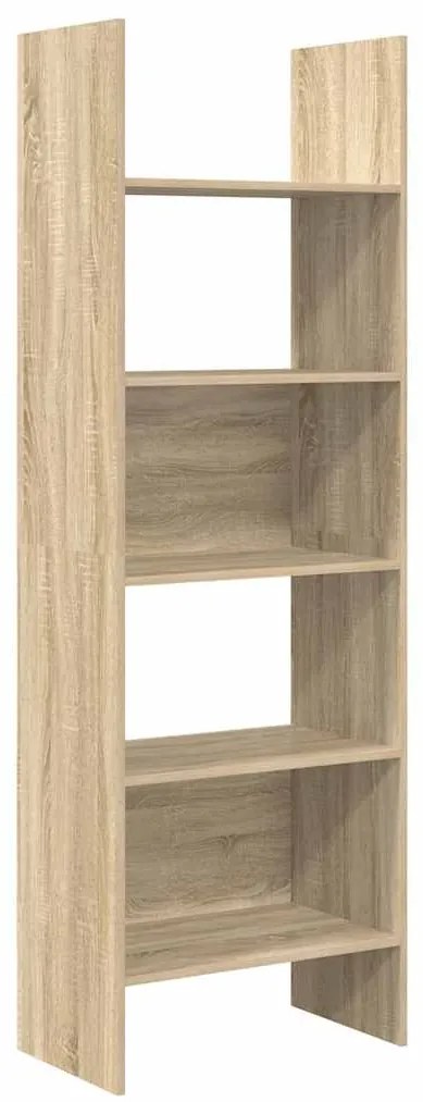 803410 vidaXL Библиотека, дъб сонома, 60x35x180 см, инженерно дърво