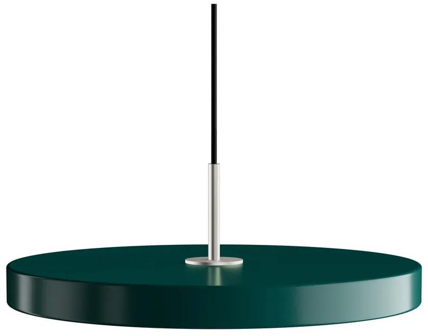 Тъмнозелено LED висящо осветително тяло с метален абажур ø 43 cm Asteria Medium – UMAGE
