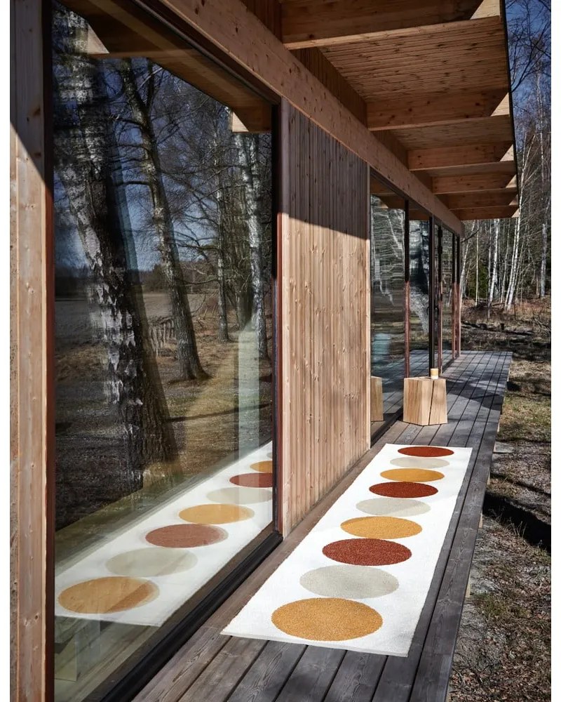 Пътека за открито и закрито в цвят жълта охра и крема 70x280 cm Otto Harvest – Pappelina