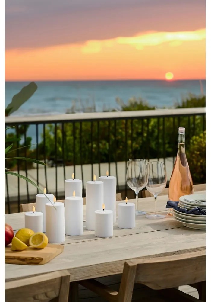 Екстериорна LED свещ със соларен панел (височина 15 cm) Sille – Sirius