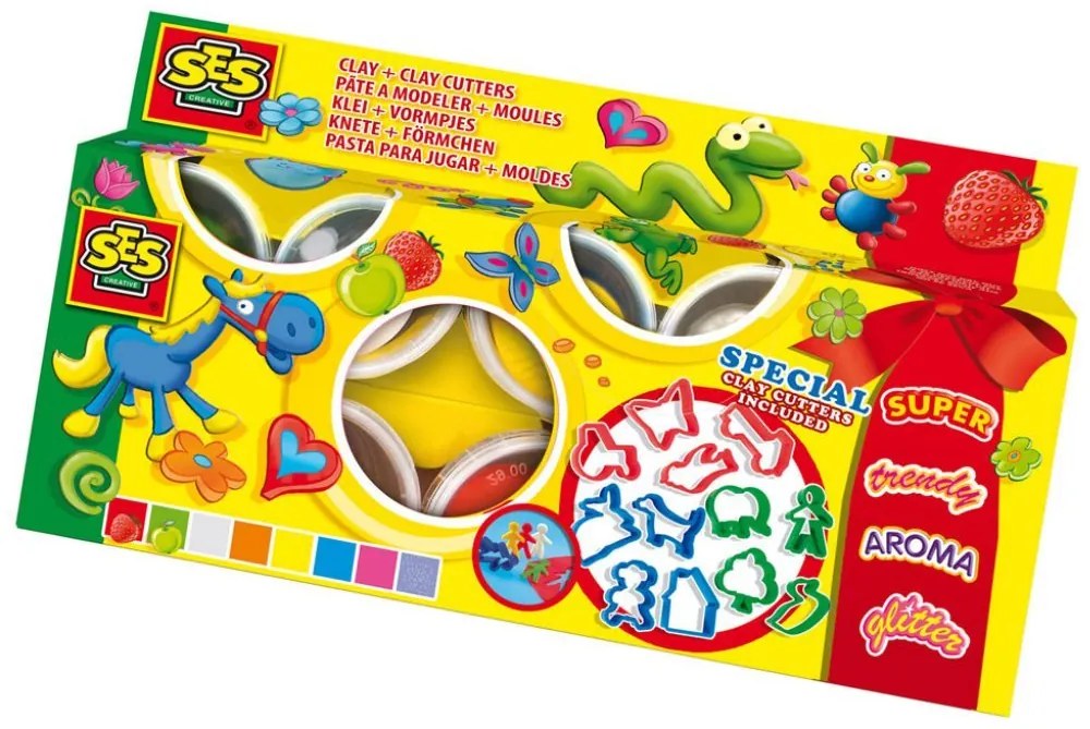 SES - Пластилин, 8 броя с 12 формички