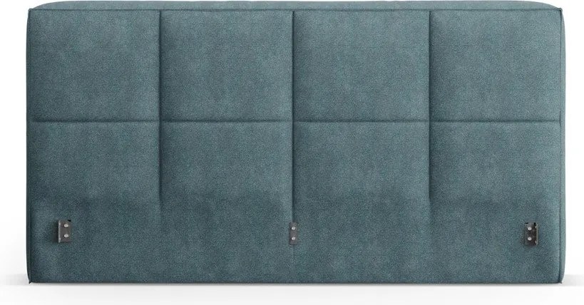 Синя тапицирана табла за легло 229x100 cm Darren – Micadoni