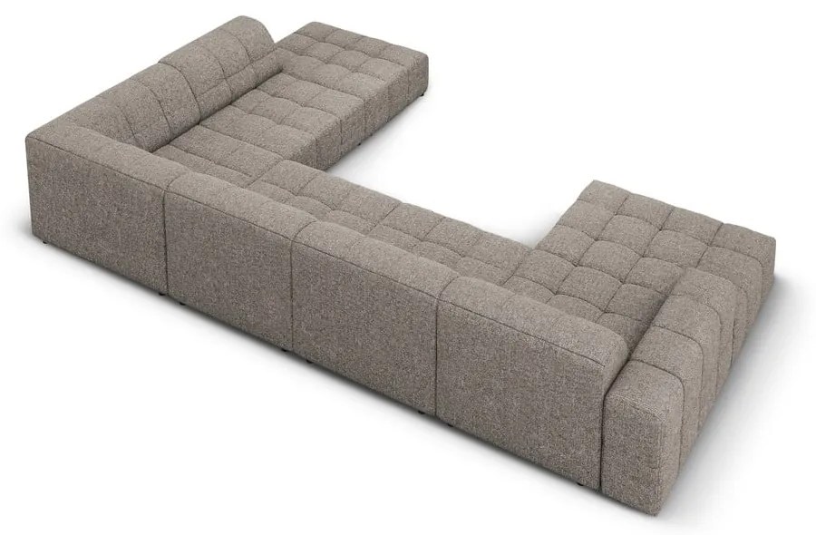 Тъмносив ъглов диван (десен ъгъл/"U" форма) Chicago – Cosmopolitan Design