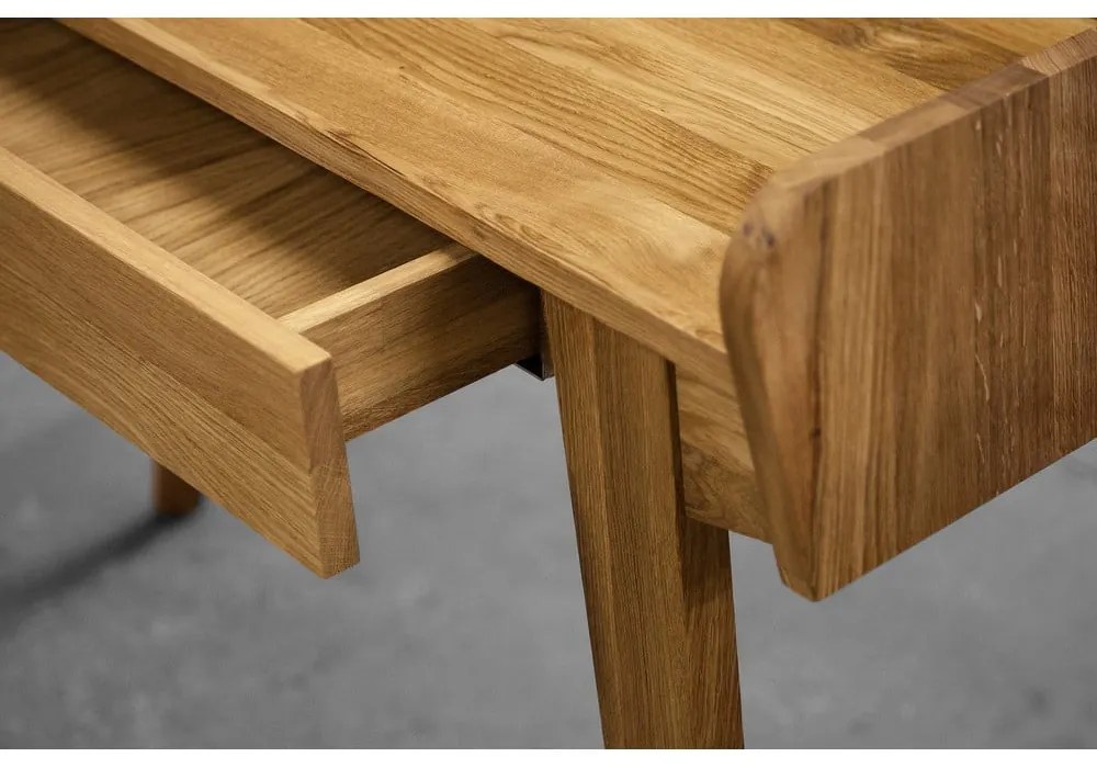 Дъбова тоалетка с огледало 110x45 cm Retro - The Beds