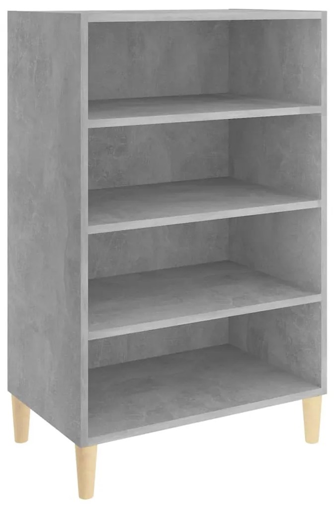 806125 vidaXL Бюфет, бетонно сив, 57x35x90 см, инженерно дърво