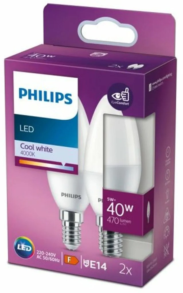 LED лампа Philips F (4000 K)