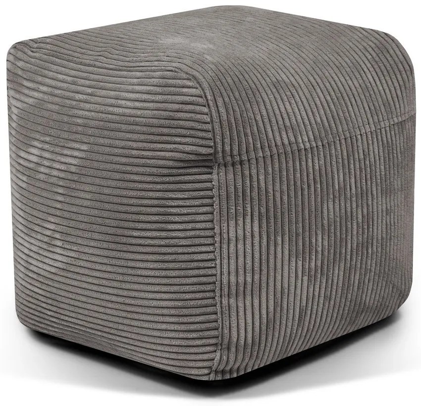 Кафяв пуф от рипсено кадифе Plus 50 Lounge – SLOWDOWN