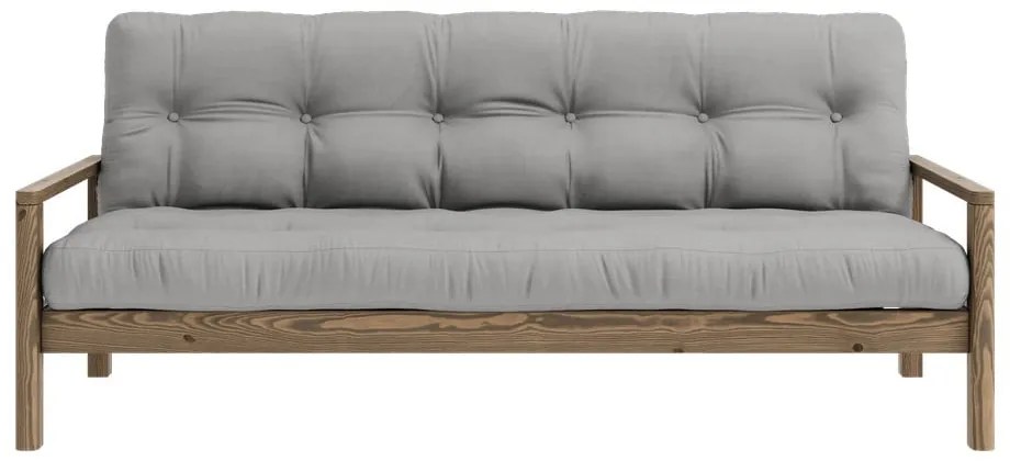 Сив разтегателен диван 205 cm Knob - Karup Design