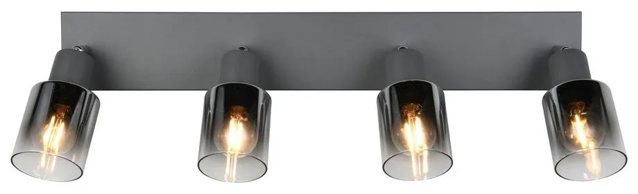 Антрацитен прожектор ø 7 cm Cadiz – Trio