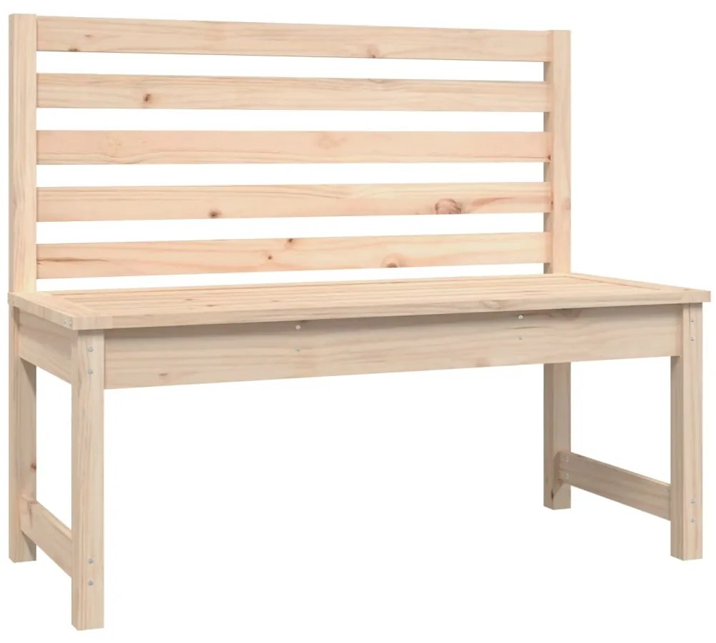 824032 vidaXL Градинска пейка 109 см масивна борова дървесина