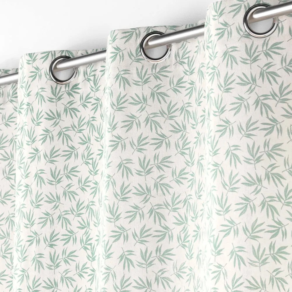 Бяло-зелена завеса 140x240 cm Maddy – douceur d'intérieur