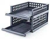 Horecano - Пластмасов органайзер maxi 34x45xh18,5см антрацит HOME-(TRN-201-02)