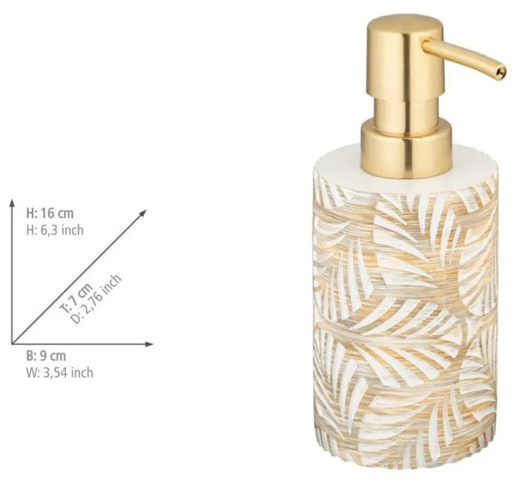 Бежов комплект аксесоари за баня от полиресин Terralba – Wenko