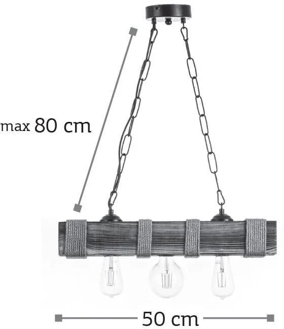 Таванна лампа InLight 5318-3 3 лампи