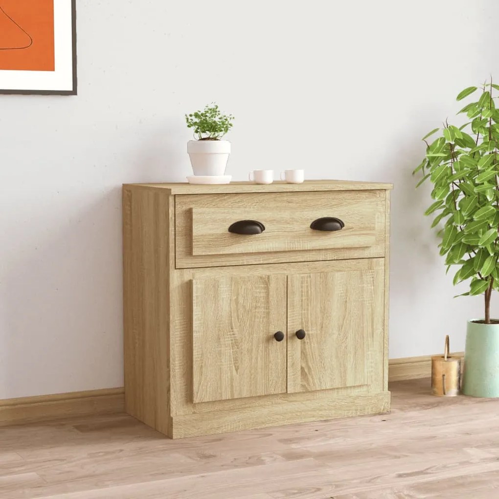 816427 vidaXL Сайдборд, дъб сонома, 70x35,5x67,5 см, инженерно дърво