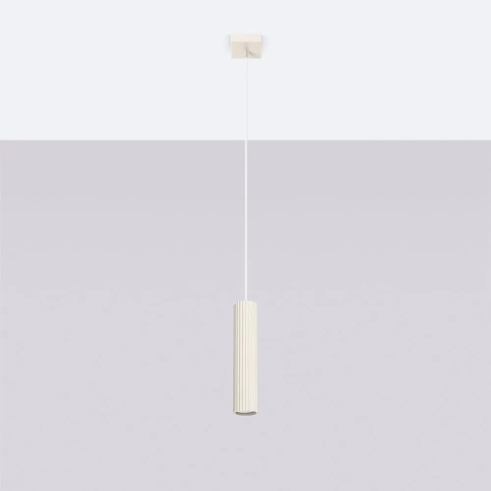 Кремаво висящо осветително тяло Gleam – Sollux