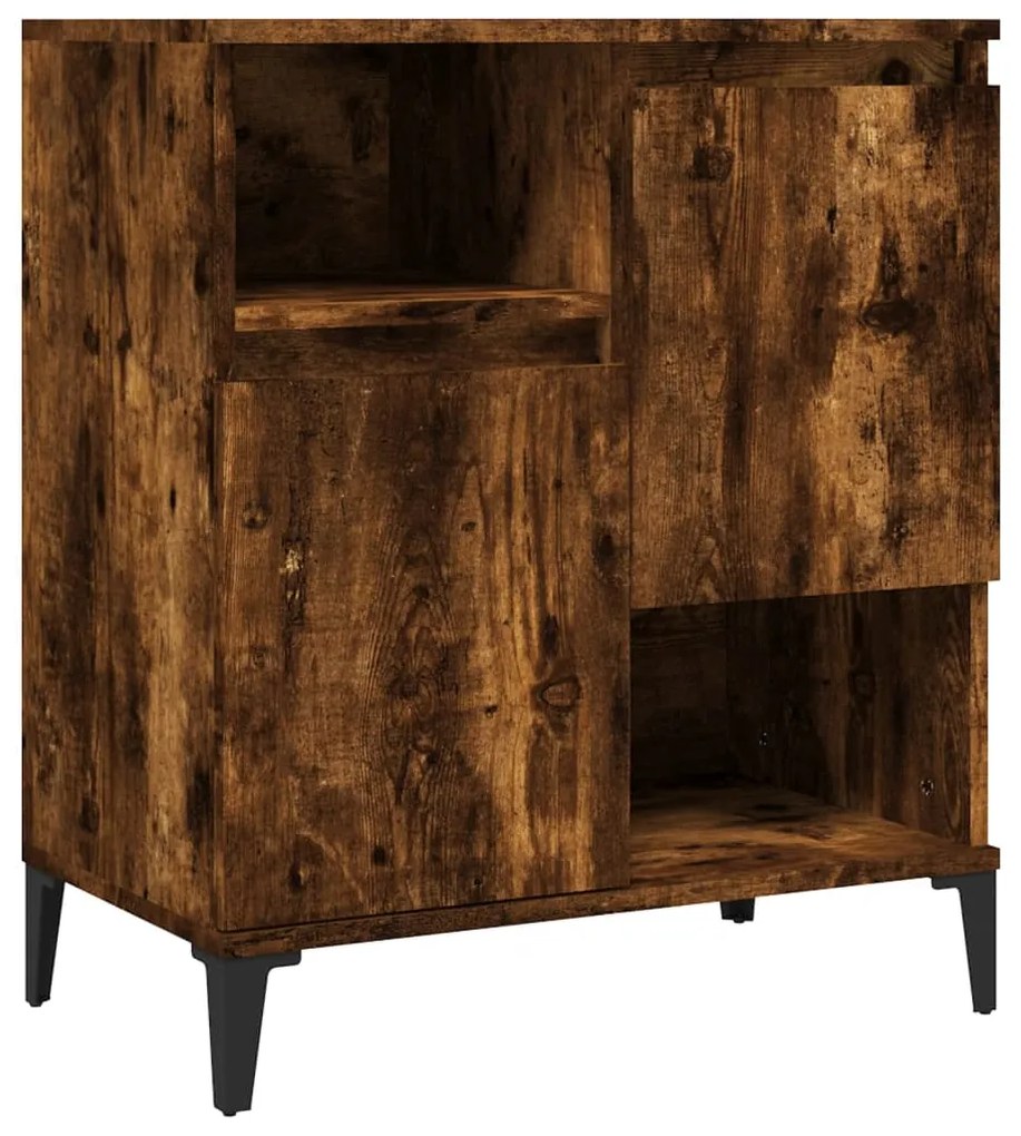 821153 vidaXL Сайдборд, опушен дъб, 60x35x70 см, инженерно дърво