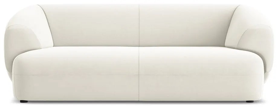 Бял кадифен диван 212 cm Moana – Makamii