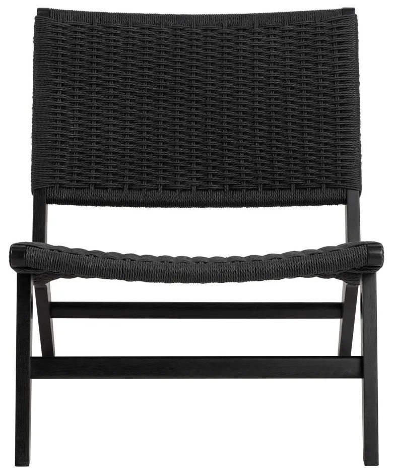 Черно кресло тъкано Carson – Actona