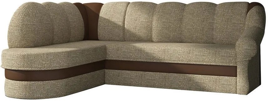 Ъгъл диван Bean-Left-beige - Brown