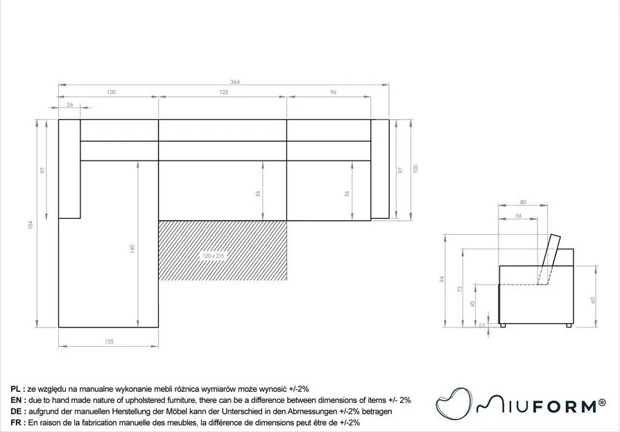 Бежов разтегателен модулен ъглов диван с място за съхранение (ляв ъгъл) Lulu – Miuform