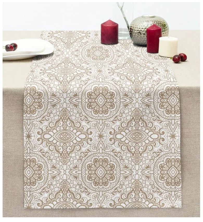 Покривка 40x130 cm Beige Mandala – Mila Home