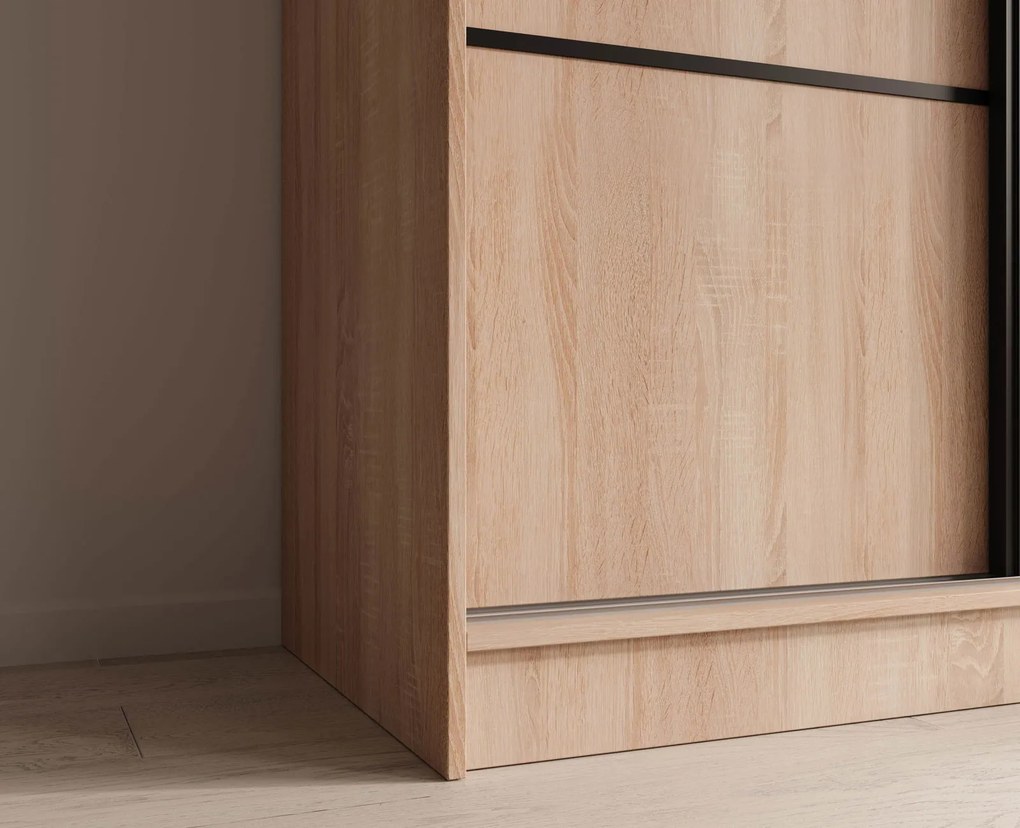 Гардероб Kalli 200 с плъзгащи-Sonoma - Mauro