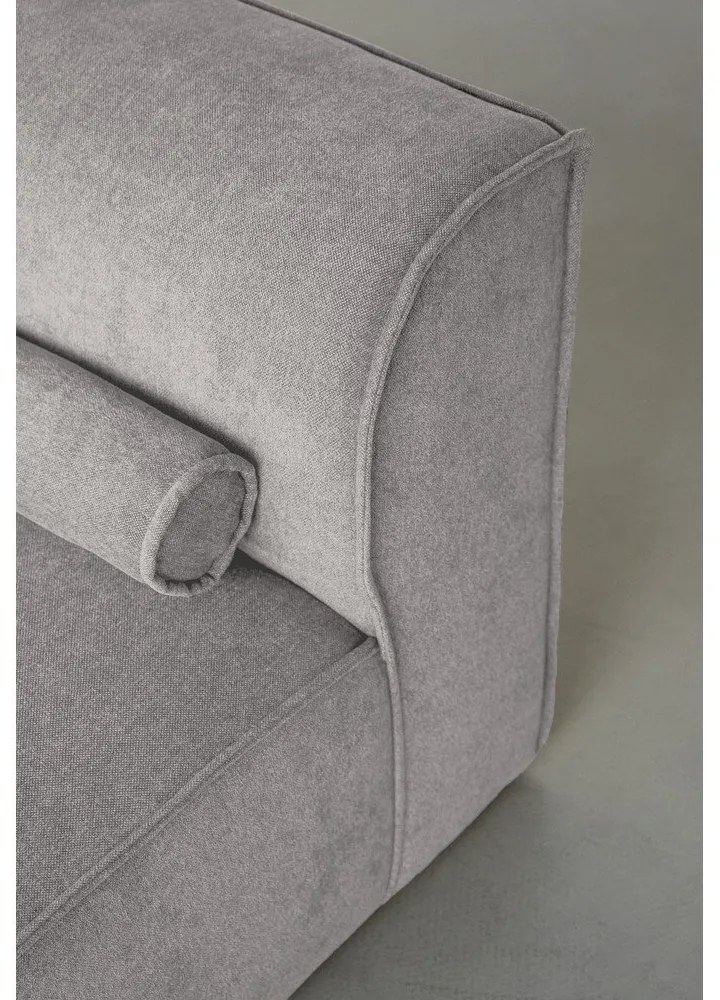 Светлосив ъглов диван (десен ъгъл) Flex Felix – Miuform