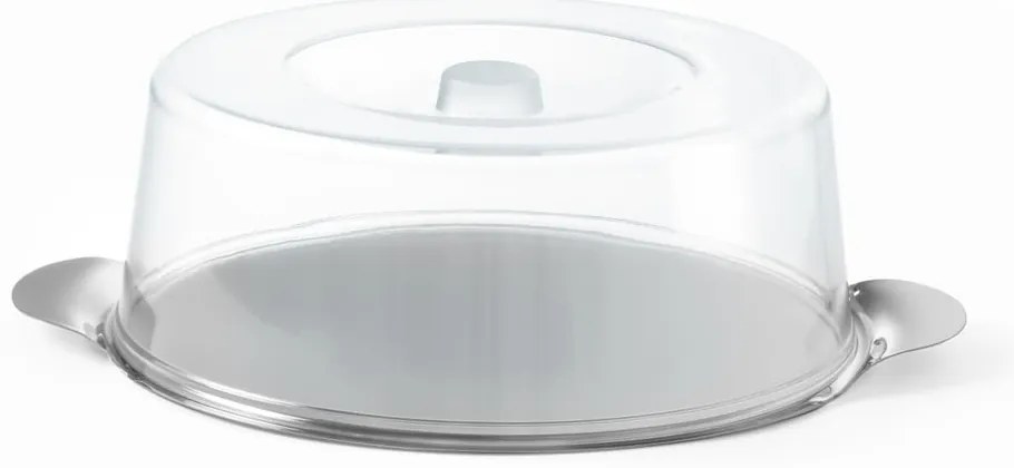 Тава за торта от неръждаема стомана с капак, ø 30 cm - Hendi