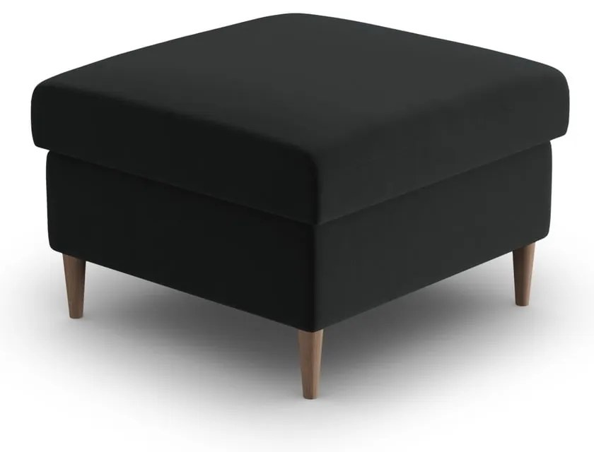 Черна кадифена табуретка Kyoto – Cosmopolitan Design