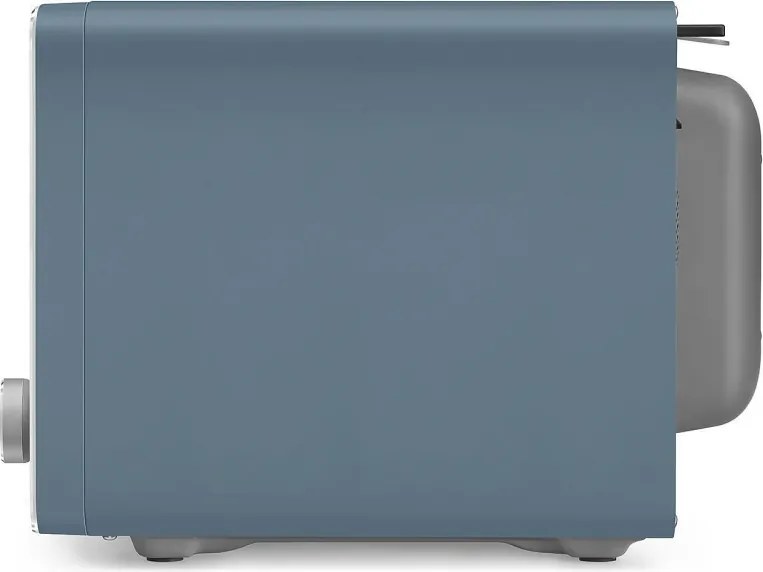 Комбинирана микровълнова фурна с горещ въздух SMEG Collezione MOC02SBMEU, 900W, 27 л, 25 програми, Плавно затваряне, Индивидуални настройки, Син