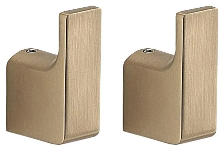 Gedy - комплект от 2 стенни куки PIRENEI, матово злато