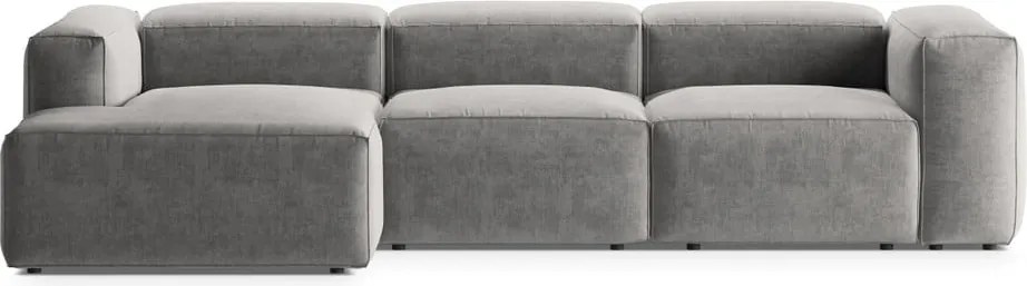 Светлосив ъглов диван (ляв ъгъл) Bergamo – Cosmopolitan Design