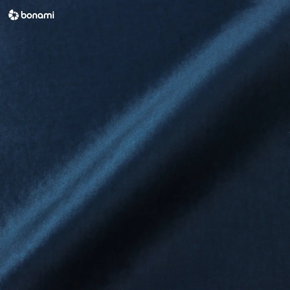 Тъмносин кадифен разтегателен диван Luca - Milo Casa