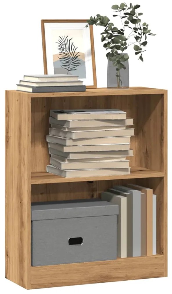 855905 vidaXL Библиотека, дъб артизан, 60x24x76 см, инженерно дърво