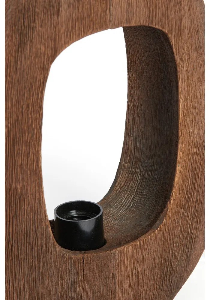 Кафява настолна лампа (височина 30 cm) Kelafo – Light &amp; Living